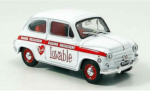 Fiat 600 Berlina 1/43 Brumm Intimo Lovable 1960 miniature