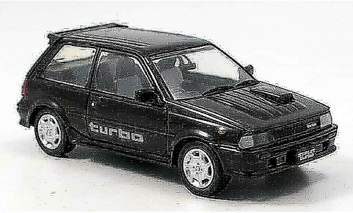 Toyota Starlet Turbo S 1/43 Aoshima noire 1986 miniature
