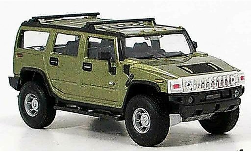 Hummer H2 Base 1/43 Cararama verte miniature
