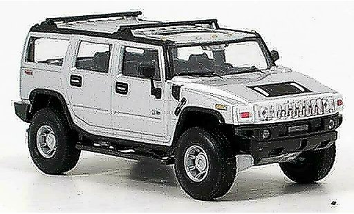 Hummer H2 Base 1/43 Cararama grise metallisee miniature