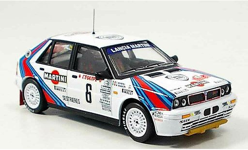 Lancia Delta HF Integrale 1/43 IXO no.6 vainqueur rallye monte carlo 1987 miniature