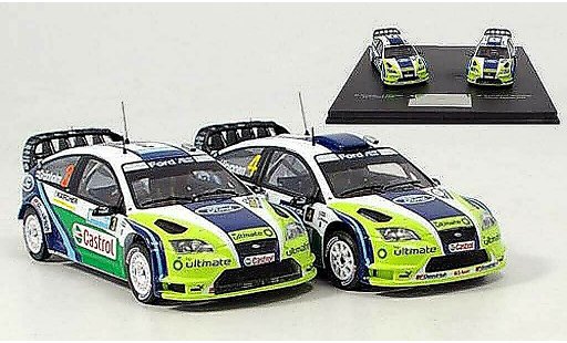 Ford Focus RS WRC 1/43 IXO Set avec zwei Modellen 2006 miniature