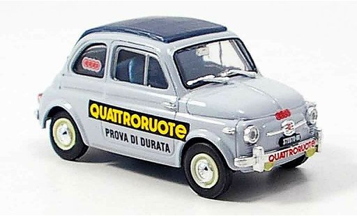 Fiat 500 Nuova 1/43 Brumm Prova Di Durata Quattroroute 1958 miniature