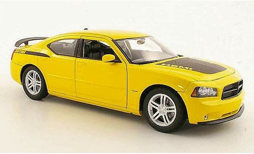 Dodge Charger Daytona 1/18 Welly R/T jaune miniature