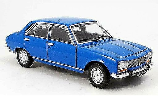 Peugeot 504 Berline 1/18 Welly bleu 1975 miniature