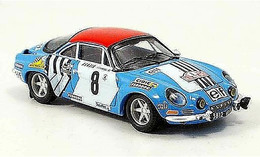 Alpine A110 rallye 1/43 Trofeu no.8 nicolas laverne monte carlo 1975 miniature