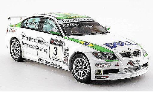 Bmw 320 WTCC 1/43 Spark E90 si No.3 A.Farfus 2007 miniature