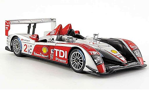 Audi R10 course 1/43 Spark 2007 TDI No.2 12h Sebring miniature