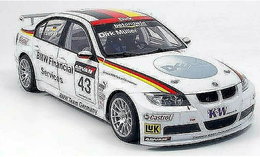 Bmw 320 WTCC 1/18 Autoart E90 si no.43 d.muller 2006 miniature