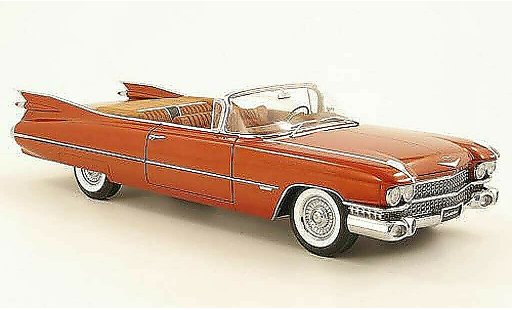 Cadillac Serie 62 Convertible 1/18 Autoart Cabriolet marron 1959 miniature