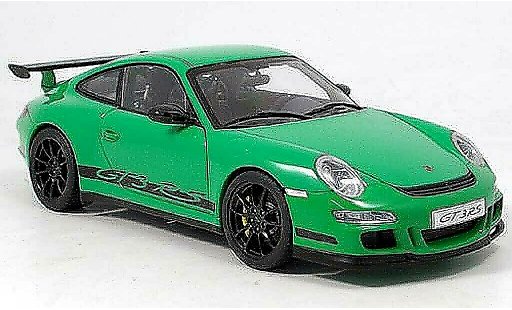 Porsche 911 GT3 RS 1/18 Autoart 2006 verte/noire miniature