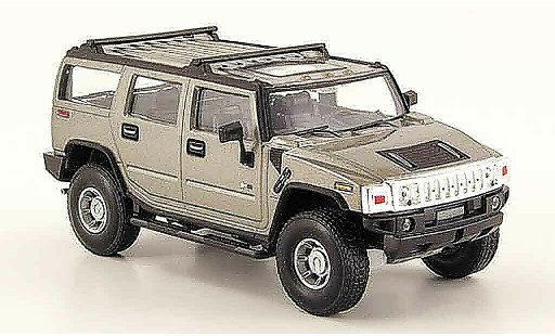Hummer H2 Base 1/43 Cararama grise miniature