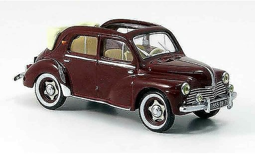 Renault 4CV Cabriolet 1/43 IXO cabrio rouge 1955 miniature