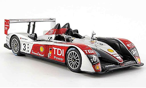 Audi R10 course 1/43 Spark 2007 TDI Sport No.3 24h Le Mans miniature