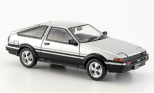 Toyota Trueno AE86 1/43 Ebbro sprinter grise metallisee noire miniature