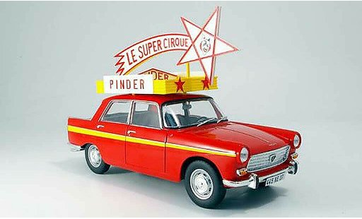 Peugeot 404 Berline 1/18 Norev Zirkus Pinder 1966 miniature