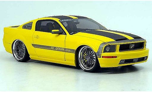 Ford Mustang Cesam 1/18 Norev jaune Parotech 2007 miniature