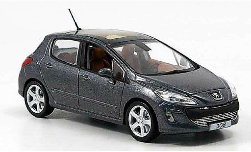 Peugeot 308 Feline 1/43 Norev 5 portes grise 2007 miniature