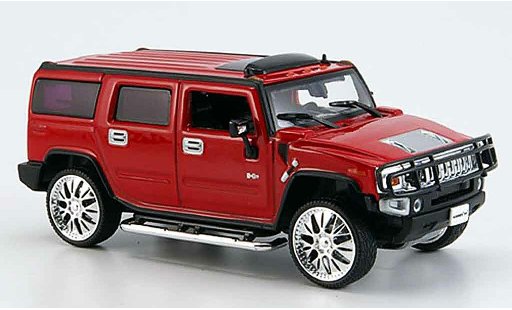 Hummer H2 Tuning 1/43 Norev SUV rouge 2005 miniature