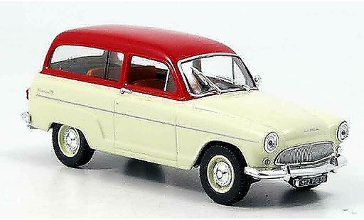 Simca P 60 Ranch 1/43 Norev beige/ rouge 1961 miniature