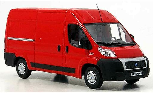 Fiat Ducato Kasten 1/43 Norev rouge Fourgon 2006 miniature
