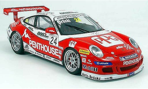 Porsche 911 GT3 CUP 1/18 Autoart 2007 no.24 penthouse miniature