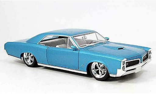 Pontiac GTO 1966 1/18 Hot Wheels bleu miniature