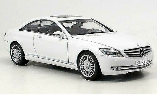 Mercedes Classe CL Base 1/18 Autoart (c 216) blanche 2006 miniature