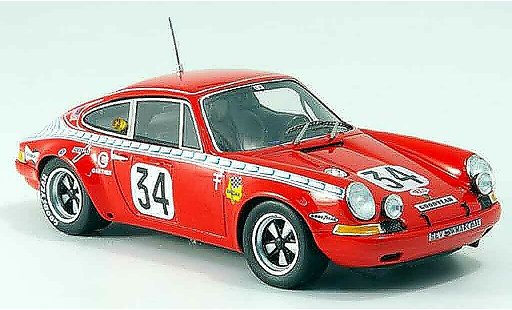Porsche 911 S 1/43 Spark S No.34 Le Mans 1971 miniature