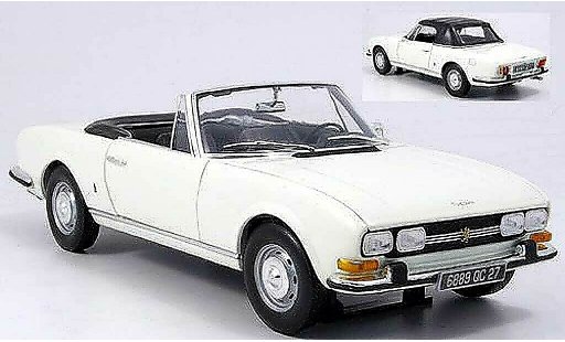 Peugeot 504 Cabriolet 1/18 Norev blanche 1970 miniature
