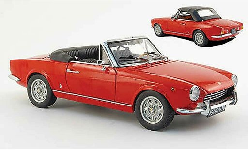 Fiat 124 Sport Spider 1/18 Sun Star (as1) rouge miniature