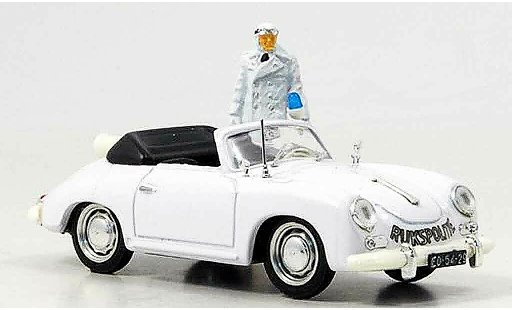 Porsche 356 1952 1/43 Brumm police Niederlande avec Figur miniature