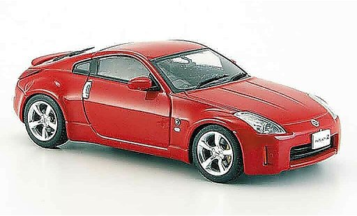 Nissan 350Z Coupe 1/43 Ebbro Fairlady rouge Facelift 2005 miniature
