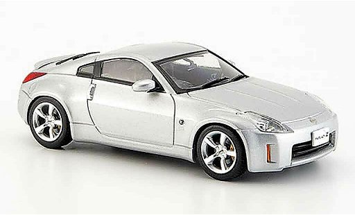 Nissan 350Z Coupe 1/43 Ebbro Fairlady grise metallisee Facelift 2005 miniature