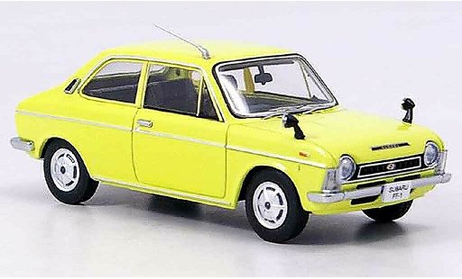 Subaru FF Sports 1/43 Ebbro 1 1100 jaune 1969 miniature