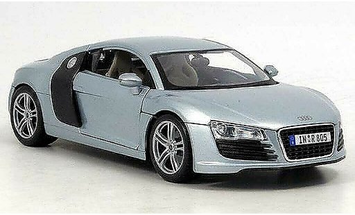 Audi R8 4.2 fsi 1/18 Maisto 5.2 grise clair metallized miniature