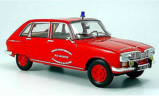 Renault 16 Base 1/18 Norev pompiers pont du chateau 1968 miniature