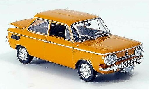 NSU TTS Base 1/43 Norev orange Targa 1968 miniature