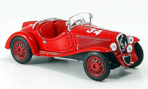 Fiat 508 Balilla 1/43 Norev Sport Mille Miglia rouge 1937 miniature