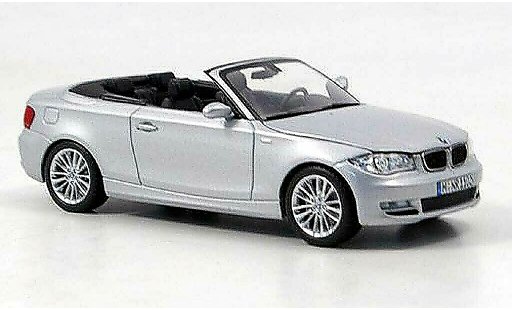 Bmw 125 E88 1/43 Minichamps d Cabrio grise miniature