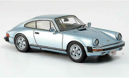 Porsche 911 Carrera 1/43 Neo Coupe US Version bleu 1985 miniature