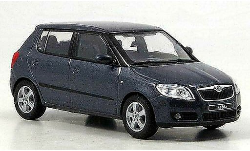 Skoda Fabia II 1/43 Abrex anthracite 2007 miniature