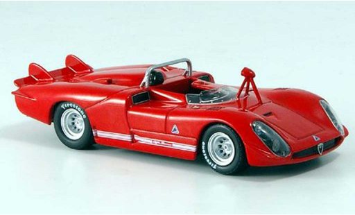 Alfa Romeo 33.3 spyder 1/43 M4 1970 Le Mans rouge miniature