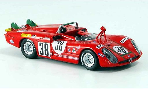 Alfa Romeo 33 tipo 33 prototipo 1/43 M4 no.38 facetti zeccoli 24h le mans 1970 miniature