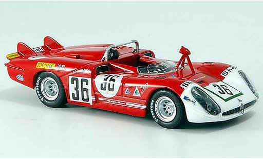 Alfa Romeo 33.3 prototipo 1/43 M4 1970 No.36 Courage/De Adamich 24h Le Mans miniature