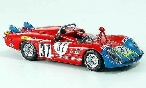 Alfa Romeo 33.3 prototipo 1/43 M4 1970 no.37 hezemans gregory 24h le mans miniature