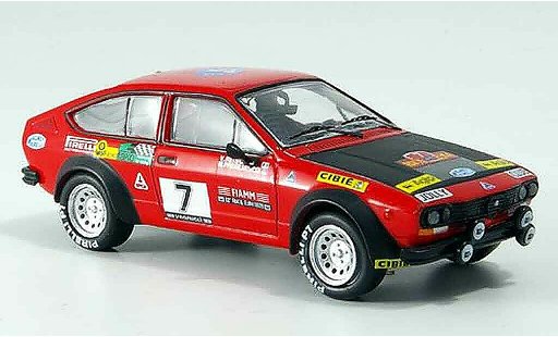 Alfa Romeo Alfetta gtv 2.0 1/43 M4 V no.7 rallye elba 1979 miniature