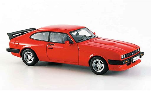 Ford Capri 2.8 Turbo 1/43 Neo MK III rouge miniature