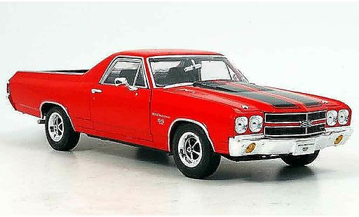 Chevrolet El Camino SS 1/18 Welly ss396 rouge 1970 miniature