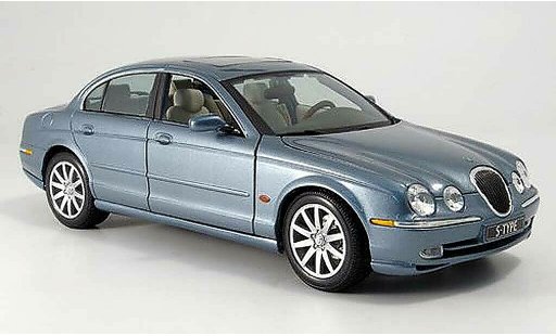 Jaguar S-Type Base 1/18 Maisto bleu grise miniature